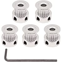 Los mejores  - winsinn aluminio 2 GT GT2 H-Type sincrónica rueda 16 20 dientes Bore 3 mm 5 mm 8 mm 16T 20T Timing Polea para 3d…